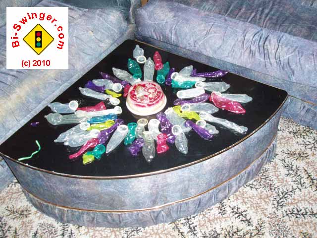 Monthly bi-swinger parties recycle the cum from your condoms